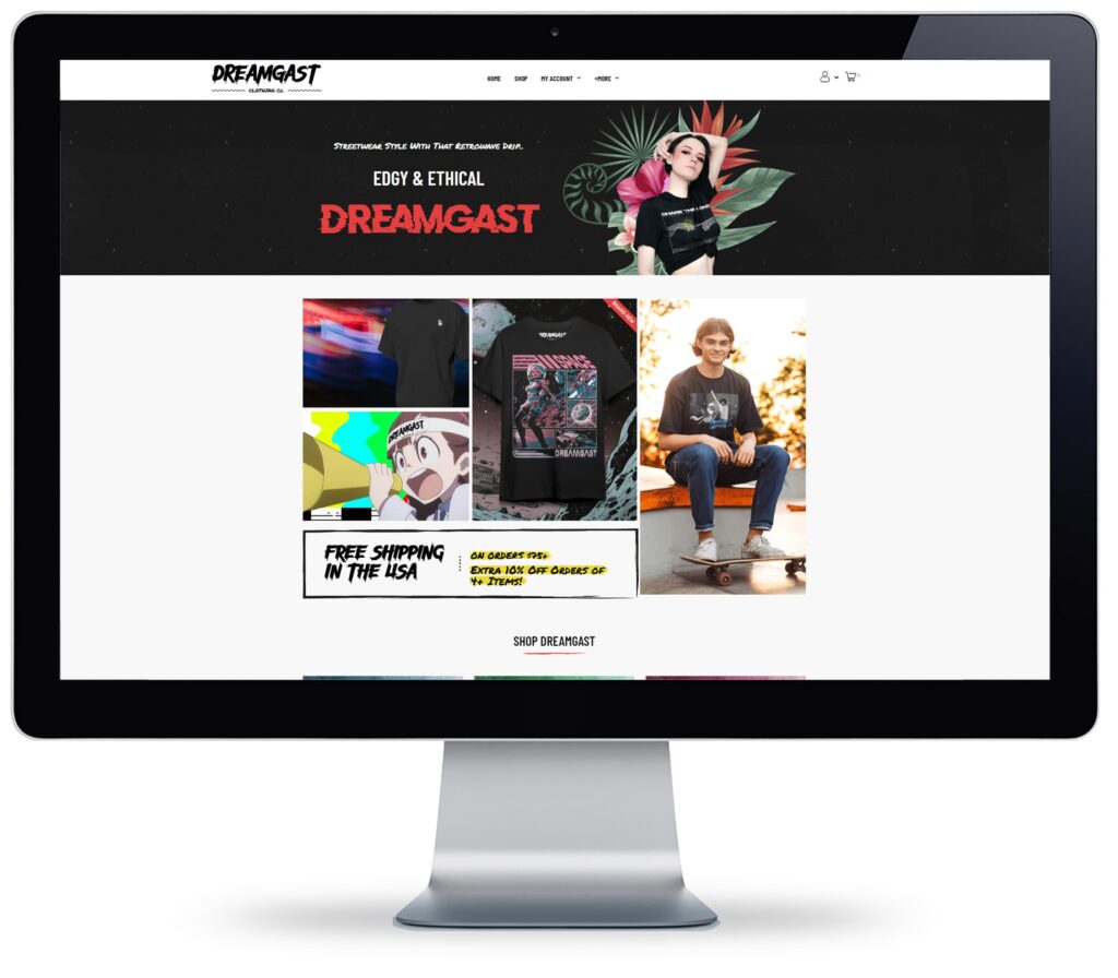 dreamgast.com desktop by firemind web design